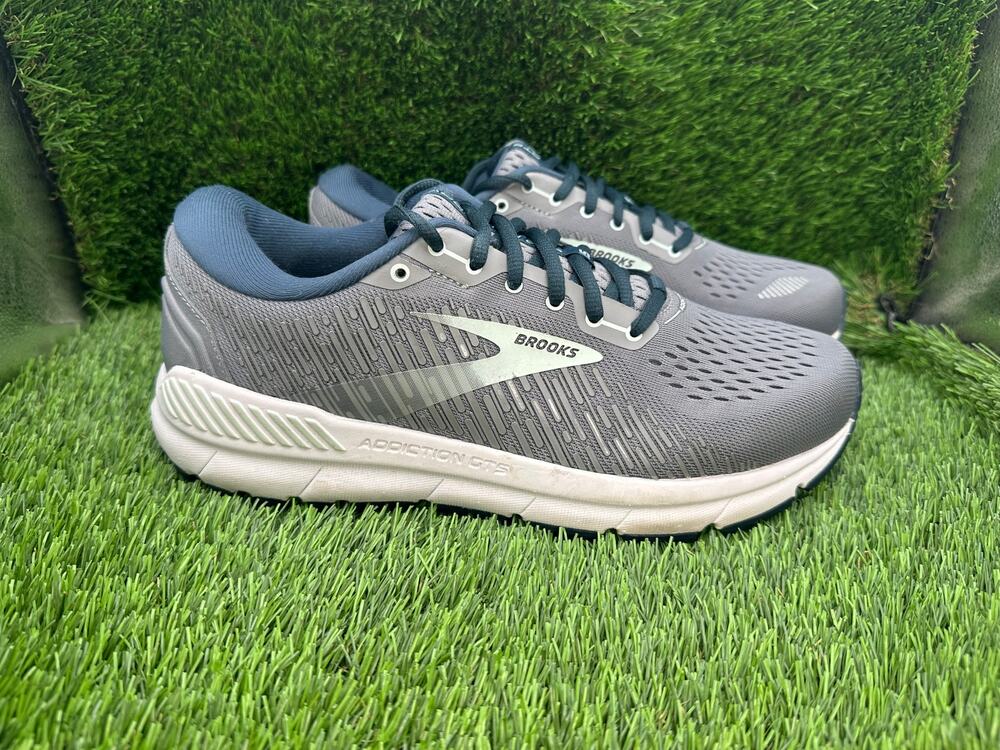 Brooks Addiction GTS 15 1203521B099 Athletic Sneaker Womens 10B Gray Mesh Sports